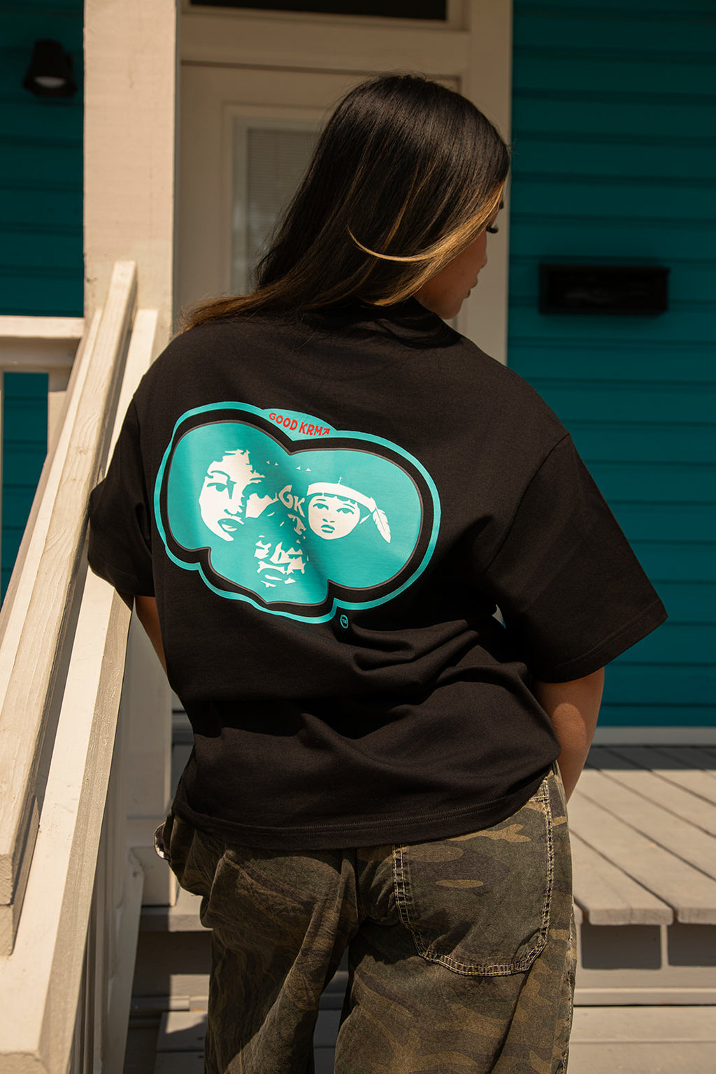 Children of the village Tshirt (Turquoise)