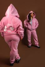 CHILDREN OF THE VILLAGE HOODIE (PINK)