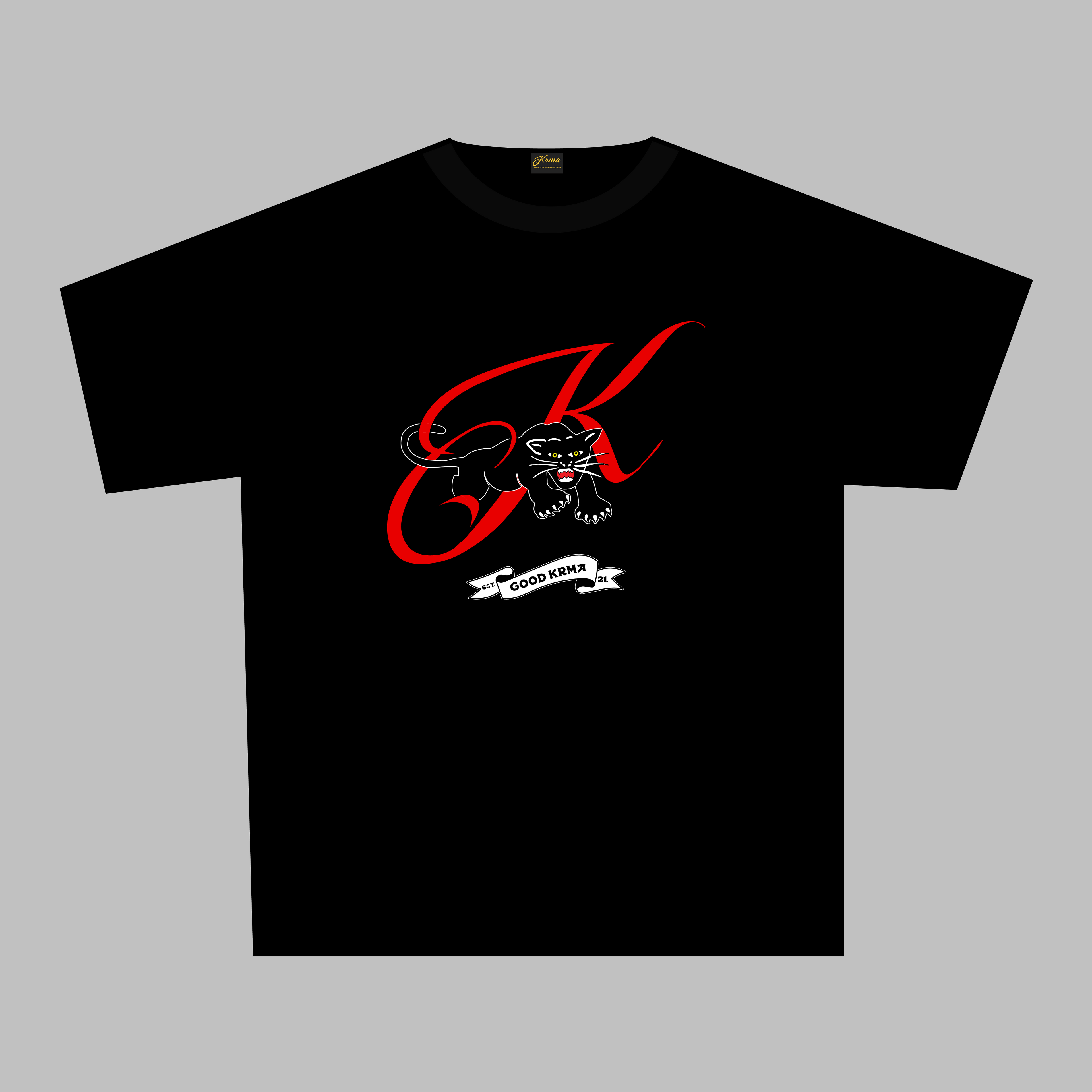 Black Panther GK Script Tee (RED)